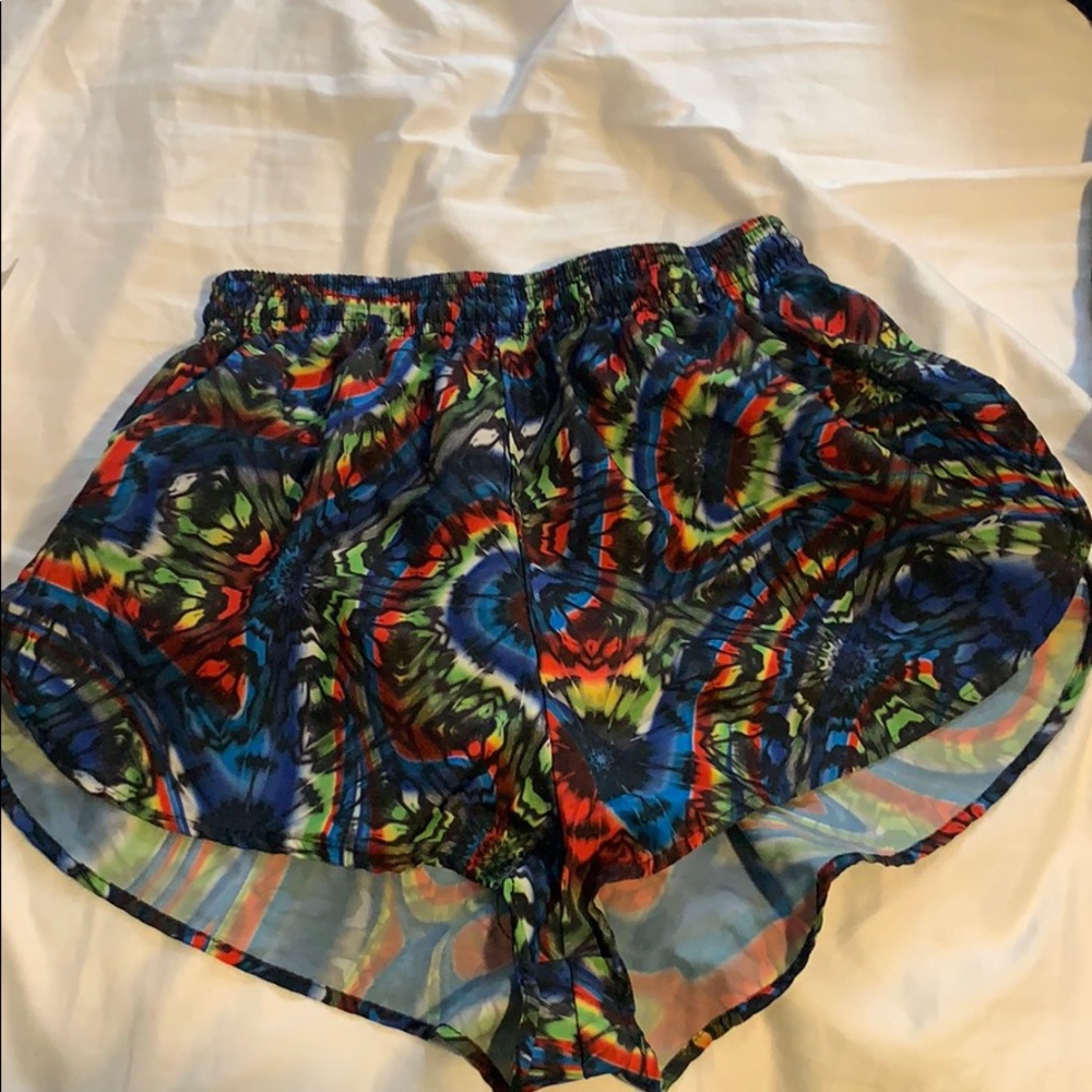 BOA tie dye running shorts